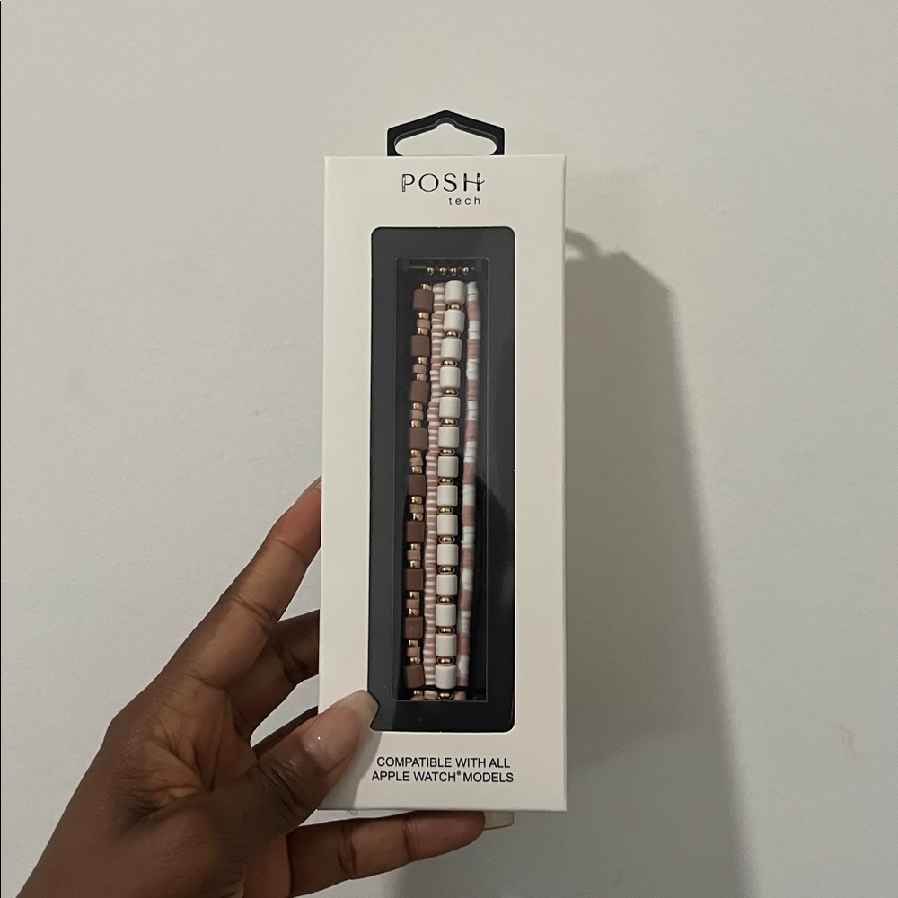 Posh tech beaded Apple Watch band